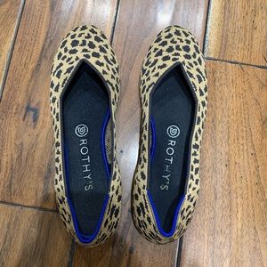 EUC Rothy’s Cheetah Print Flats